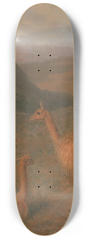 Jacques-Laurent Agasse - Vicunas 8.25 inch art skate deck Jacques-Laurent Agasse - Vicunas 8.25 inch art skate deck