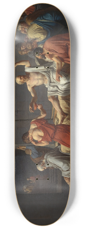 Jacques Louis David - The Death of Socrates 8.25 inch art skate deck