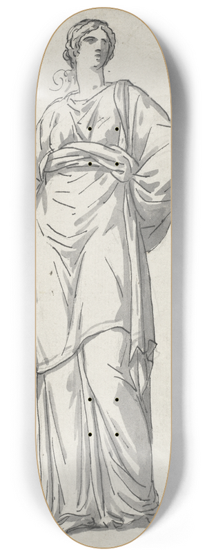 Jacques Louis David - Woman from the Villa Pamphili 8.25 inch art skate deck