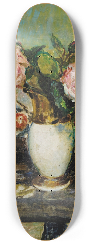 Jacques-mile Blanche - Flowers in a vase 8.25 inch art skate deck