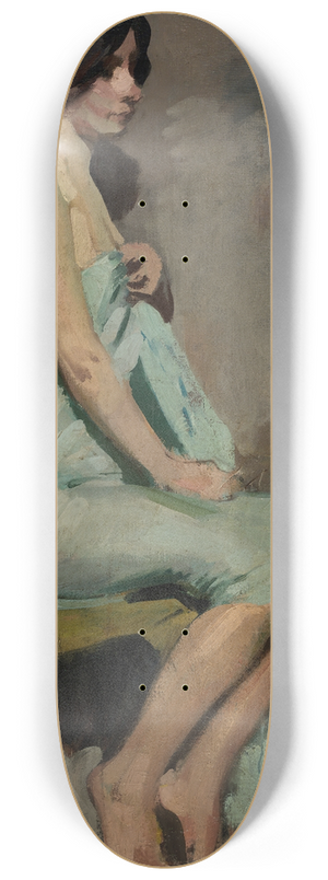 Alice Pike Barney - Study of a Seated Woman 8.25 inch art skate deck