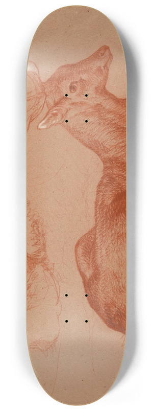 Jacques-Raymond Brascassat - Cerf couch et tude de cerf 8.25 inch art skate deck Jacques-Raymond Brascassat - Cerf couch et tude de cerf 8.25 inch art skate deck