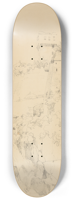 Jacques-Raymond Brascassat - Chteau indtermin 8.25 inch art skate deck