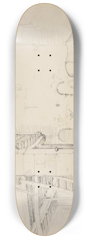 Jacques-Raymond Brascassat - curie de lauberge Saint-Alexis 8.25 inch art skate deck