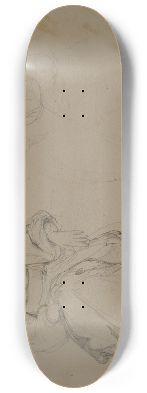 Jacques-Raymond Brascassat - Deux italiennes assises 8.25 inch art skate deck