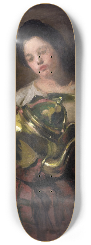 Alice Pike Barney - The Brass Kettle 8.25 inch art skate deck Alice Pike Barney - The Brass Kettle 8.25 inch art skate deck