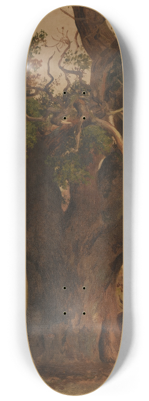 Jacques-Raymond Brascassat - Le Vieux chne (tude) 8.25 inch art skate deck