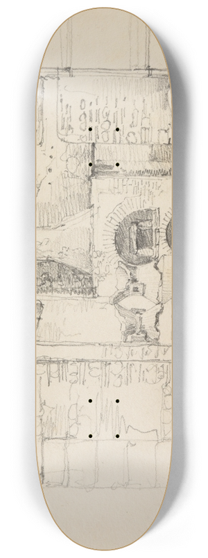 Jacques-Raymond Brascassat - Maison du boulanger  Pompi 8.25 inch art skate deck Jacques-Raymond Brascassat - Maison du boulanger  Pompi 8.25 inch art skate deck