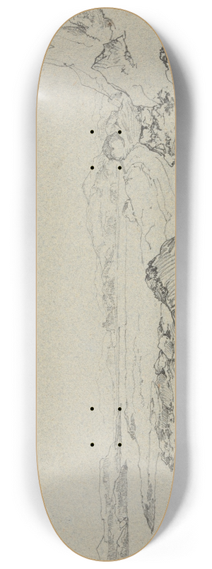 Jacques-Raymond Brascassat - Paysage  Oban 8.25 inch art skate deck