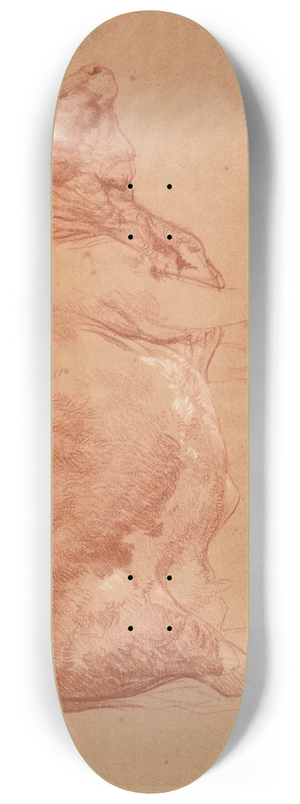 Jacques-Raymond Brascassat - Vache de profil 8.25 inch art skate deck