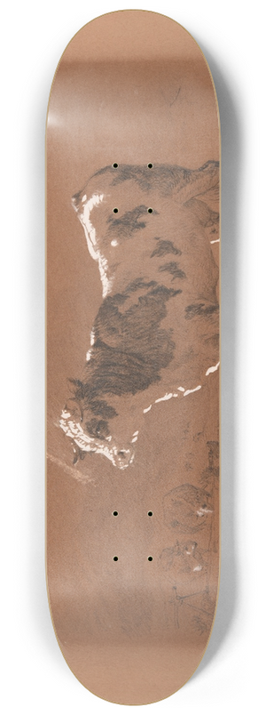 Jacques-Raymond Brascassat - Vache 8.25 inch art skate deck Jacques-Raymond Brascassat - Vache 8.25 inch art skate deck