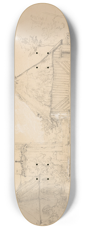 Jacques-Raymond Brascassat - Vue de Touques 8.25 inch art skate deck