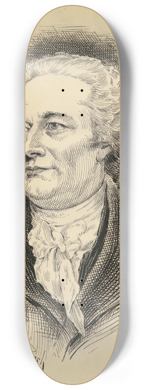 Jacques Reich - Alexander Hamilton 8.25 inch art skate deck