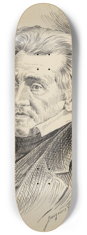 Jacques Reich - Andrew Jackson 8.25 inch art skate deck Jacques Reich - Andrew Jackson 8.25 inch art skate deck