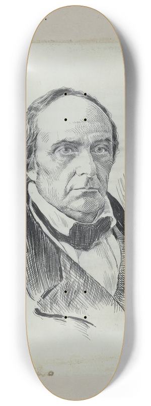 Jacques Reich - Daniel Webster 8.25 inch art skate deck Jacques Reich - Daniel Webster 8.25 inch art skate deck
