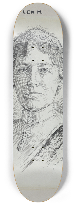 Jacques Reich - Helen Herron Taft 8.25 inch art skate deck Jacques Reich - Helen Herron Taft 8.25 inch art skate deck
