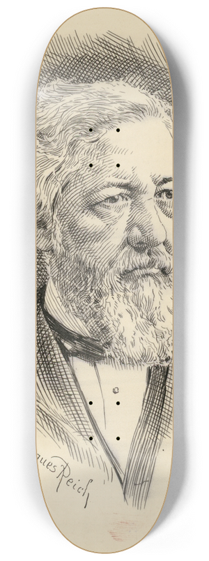 Jacques Reich - James Gillespie Blaine 8.25 inch art skate deck Jacques Reich - James Gillespie Blaine 8.25 inch art skate deck