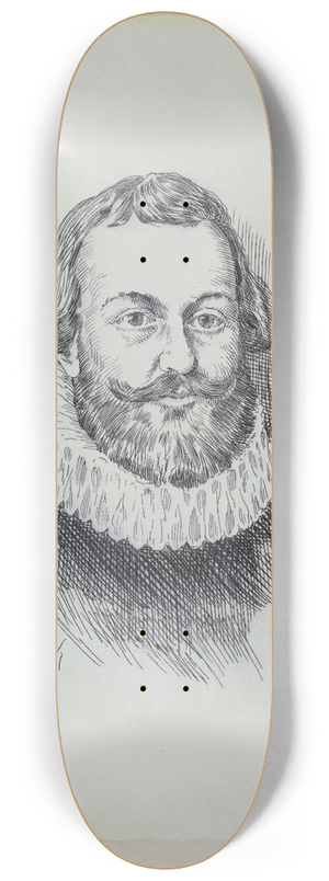 Jacques Reich - Miles Standish 8.25 inch art skate deck Jacques Reich - Miles Standish 8.25 inch art skate deck