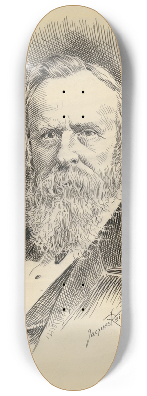 Jacques Reich - Rutherford Birchard Hayes 8.25 inch art skate deck