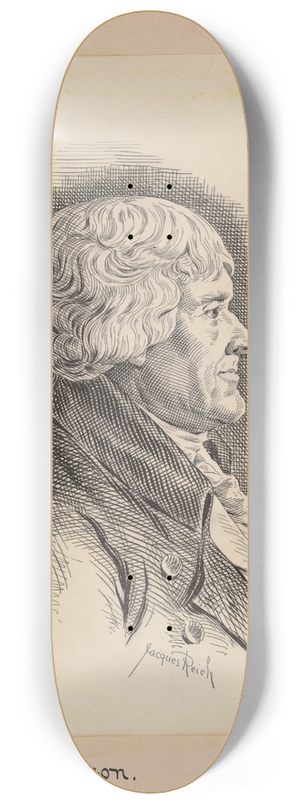Jacques Reich - Thomas Jefferson 8.25 inch art skate deck Jacques Reich - Thomas Jefferson 8.25 inch art skate deck