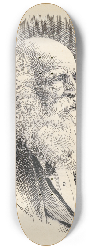 Jacques Reich - William Cullen Bryant 8.25 inch art skate deck Jacques Reich - William Cullen Bryant 8.25 inch art skate deck