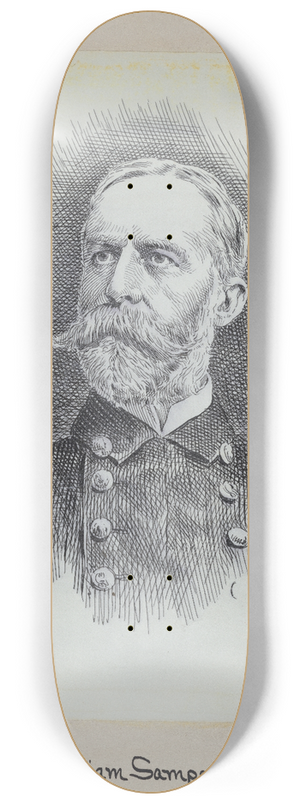 Jacques Reich - William Thomas Sampson 8.25 inch art skate deck Jacques Reich - William Thomas Sampson 8.25 inch art skate deck