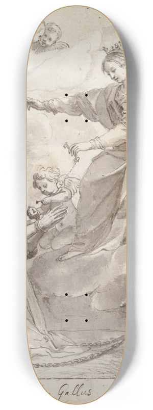 Jacques Stella - St. Philip inprison 8.25 inch art skate deck
