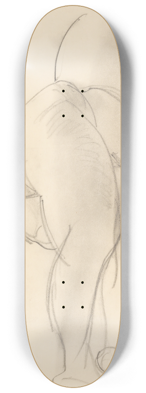 J.A. Jerichau - Kvindelig model, liggende 8.25 inch art skate deck J.A. Jerichau - Kvindelig model, liggende 8.25 inch art skate deck