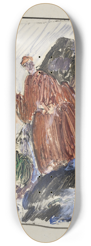 J.A. Jerichau - Studie efter kunstnerens eget maleri Dante (profeter, opus 1), 1912-13 8.25 inch art skate deck J.A. Jerichau - Studie efter kunstnerens eget maleri Dante (profeter, opus 1), 1912-13 8.25 inch art skate deck