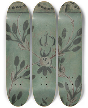 Triptych art skateboard deck of Michael Lauretano Free Hand Wall Decoration_1 by Michael Lauretano