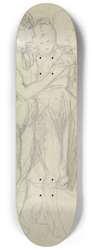 Jakob Becker - Bauernjunge und Bauernmdchen. 8.25 inch art skate deck