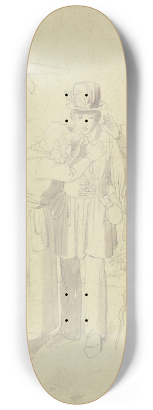 Jakob Becker - Farewell at the crossroads 8.25 inch art skate deck
