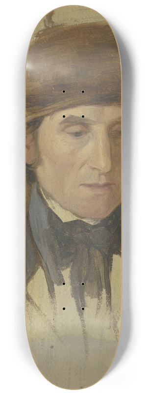 Jakob Becker - Farmer with a fur cap 8.25 inch art skate deck