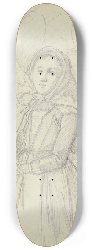 Jakob Becker - Farmgirl in the forest 8.25 inch art skate deck