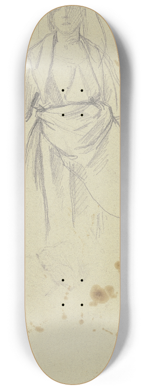 Jakob Becker - Farmwoman with headscarf 8.25 inch art skate deck