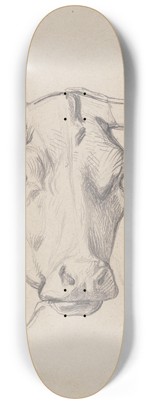 Jakob Becker - Head of a cow 8.25 inch art skate deck