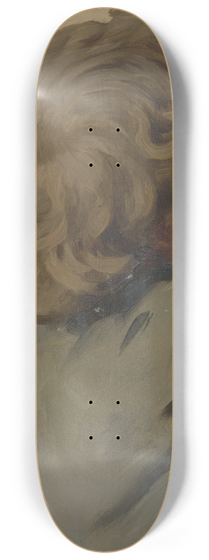 Jakob Becker - Junge mit Lockenkopf im verlorenen Profil nach rechts 8.25 inch art skate deck