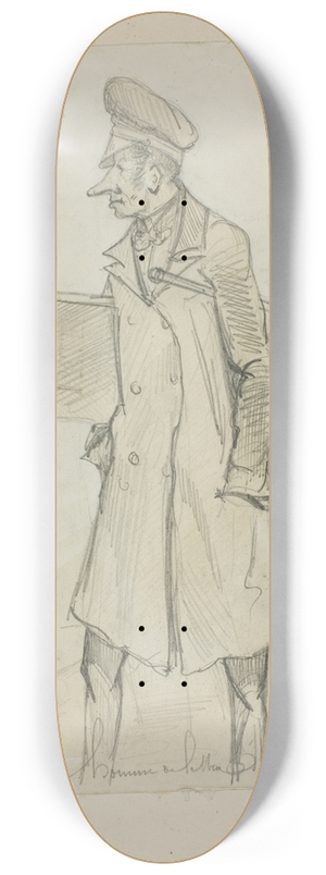 A. Lingoste - Caricature of Scholar 8.25 inch art skate deck