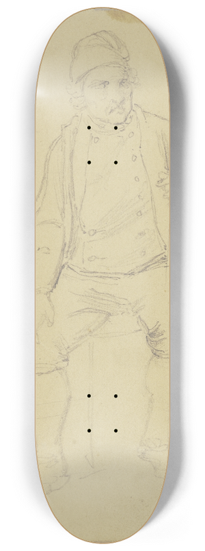 Jakob Becker - Sitting farmer 8.25 inch art skate deck