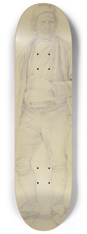 Jakob Becker - Stehender Bauer mit Zipfelmtze 8.25 inch art skate deck