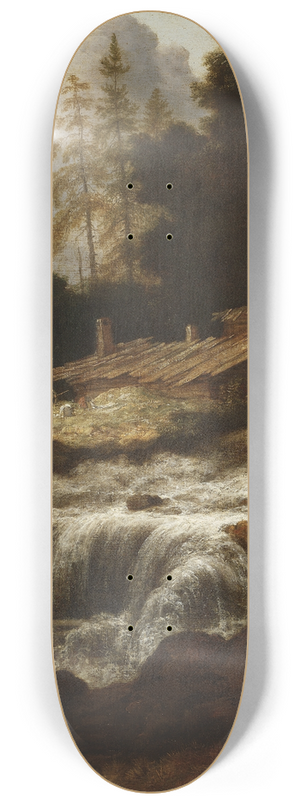Allaert van Everdingen - Landscape with a Waterfall 8.25 inch art skate deck Allaert van Everdingen - Landscape with a Waterfall 8.25 inch art skate deck