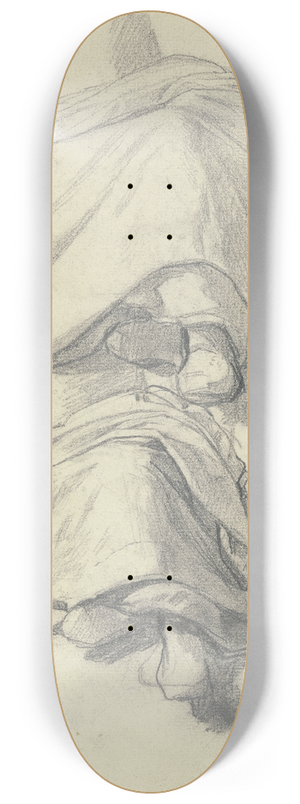 Jakob Becker - Studienblatt; Sitzende Frau 8.25 inch art skate deck