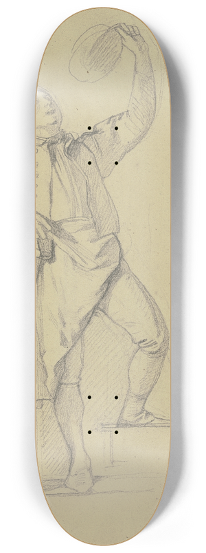 Jakob Becker - Young farmer with cap 8.25 inch art skate deck