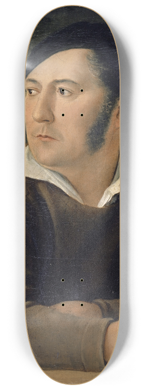 Jakob Christoph Miville - Portrait of the Artists Brother, Leonhard Miville-Keller 8.25 inch art skate deck