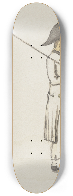 Jakob Frchtegott Dielmann - Ein Schfer mit dreieckigem Hut 8.25 inch art skate deck