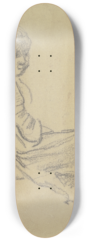 Jakob Frchtegott Dielmann - Sitzendes Kind nach rechts 8.25 inch art skate deck