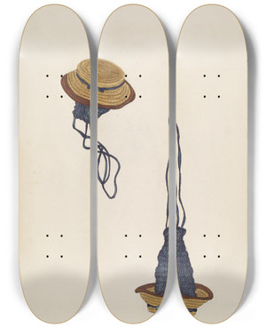 Triptych art skateboard deck of Ellen Duncan Wedding Coin Purse by Ellen Duncan
