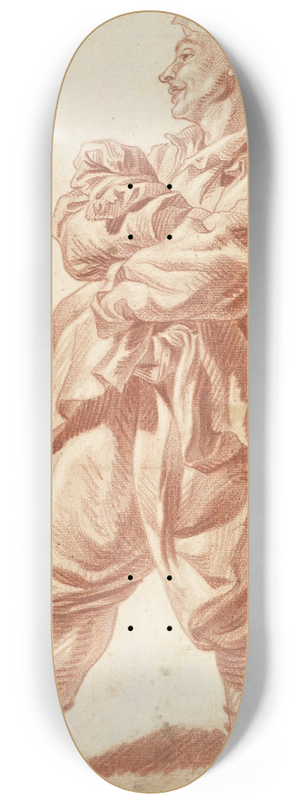 Jakob Matthias Schmutzer - Standing Man in Exotic Dress 8.25 inch art skate deck