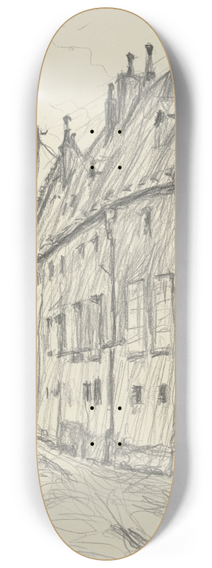 Jakob Nussbaum - Palace of Justice in Laon 8.25 inch art skate deck