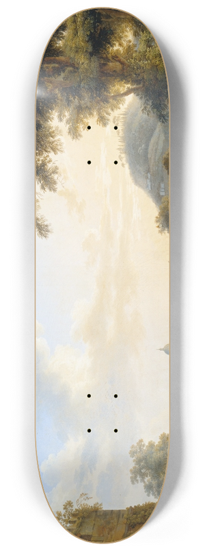 Jakob Philipp Hackert - View of Saint Peters in Rome 8.25 inch art skate deck